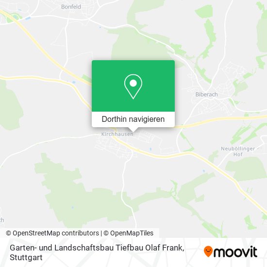Garten- und Landschaftsbau Tiefbau Olaf Frank Karte
