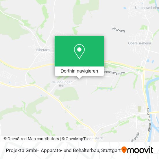 Projekta GmbH Apparate- und Behälterbau Karte