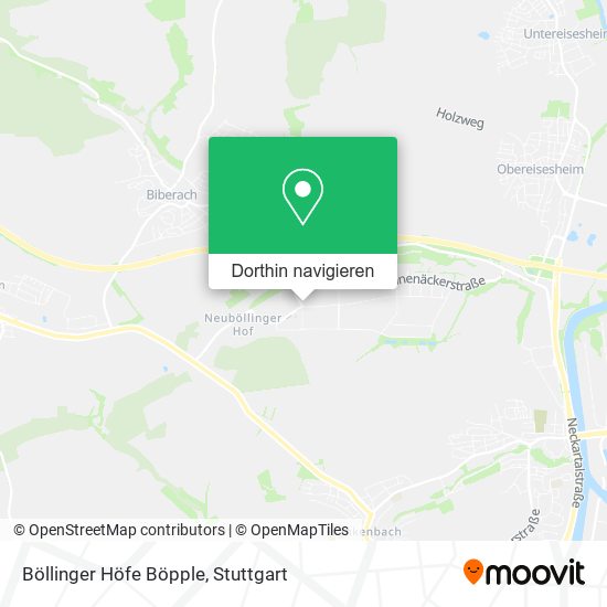Böllinger Höfe Böpple Karte