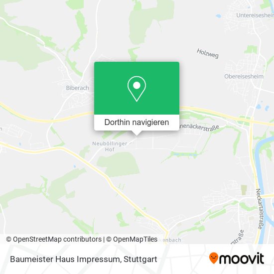 Baumeister Haus Impressum Karte