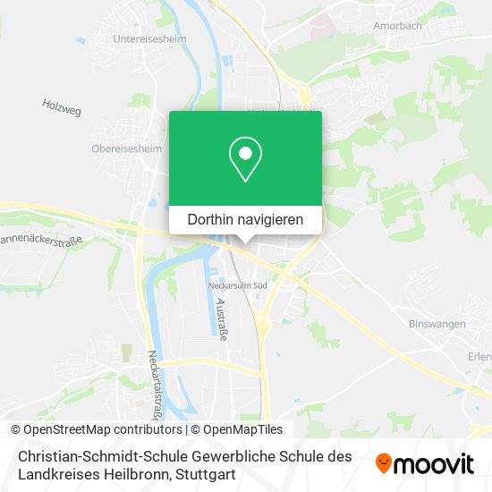 Christian-Schmidt-Schule Gewerbliche Schule des Landkreises Heilbronn Karte