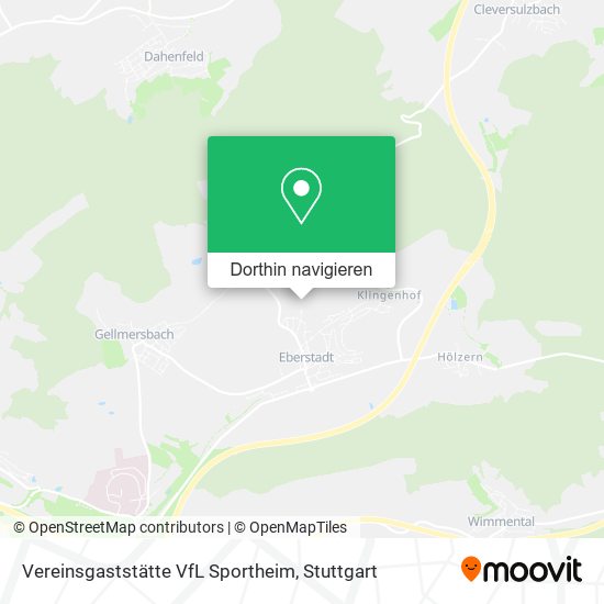 Vereinsgaststätte VfL Sportheim Karte
