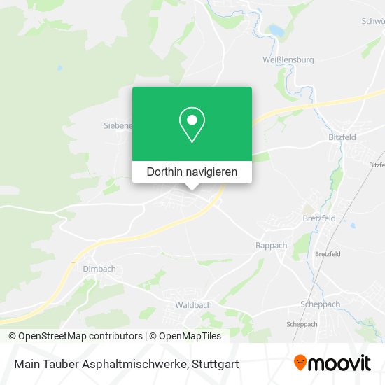 Main Tauber Asphaltmischwerke Karte