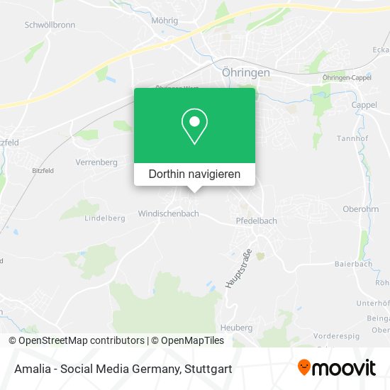 Amalia - Social Media Germany Karte
