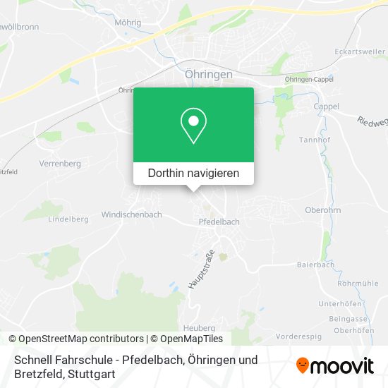 Schnell Fahrschule - Pfedelbach, Öhringen und Bretzfeld Karte