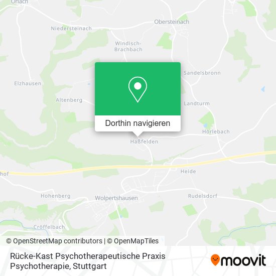 Rücke-Kast Psychotherapeutische Praxis Psychotherapie Karte