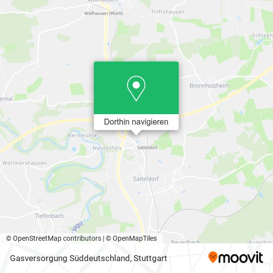 Gasversorgung Süddeutschland Karte