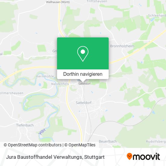 Jura Baustoffhandel Verwaltungs Karte