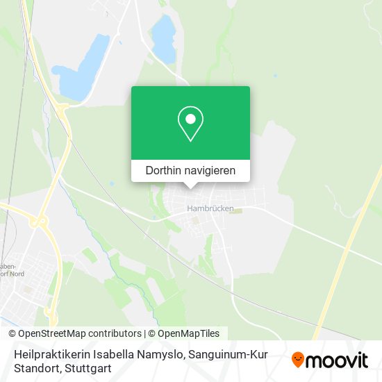 Heilpraktikerin Isabella Namyslo, Sanguinum-Kur Standort Karte