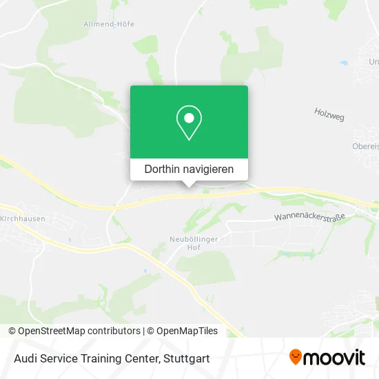 Audi Service Training Center Karte