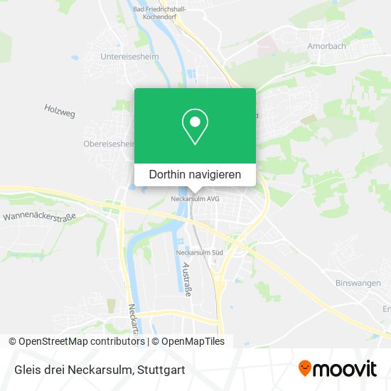 Gleis drei Neckarsulm Karte