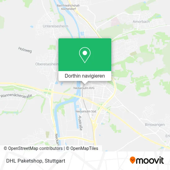 DHL Paketshop Karte