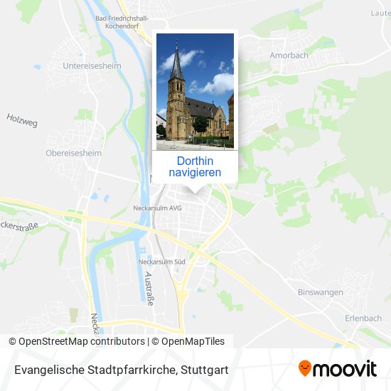 Evangelische Stadtpfarrkirche Karte