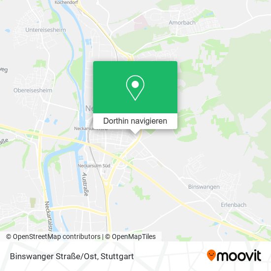 Binswanger Straße/Ost Karte