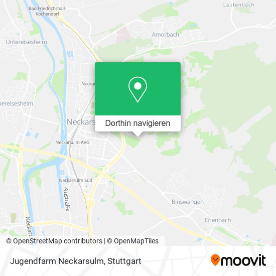 Jugendfarm Neckarsulm Karte