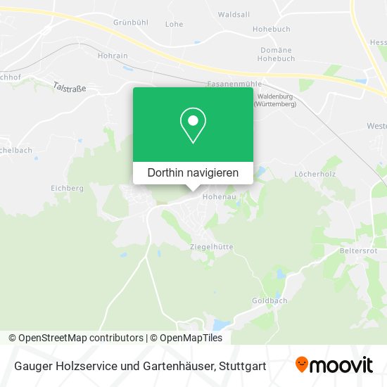 Gauger Holzservice und Gartenhäuser Karte