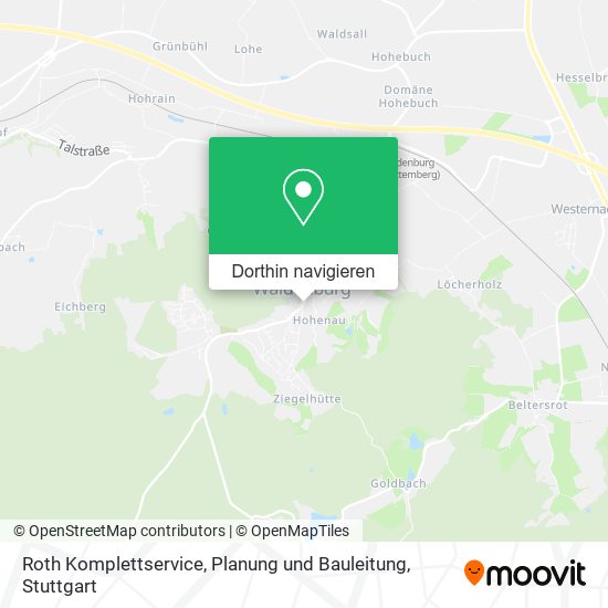 Roth Komplettservice, Planung und Bauleitung Karte