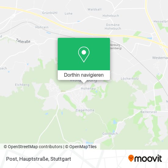 Post, Hauptstraße Karte