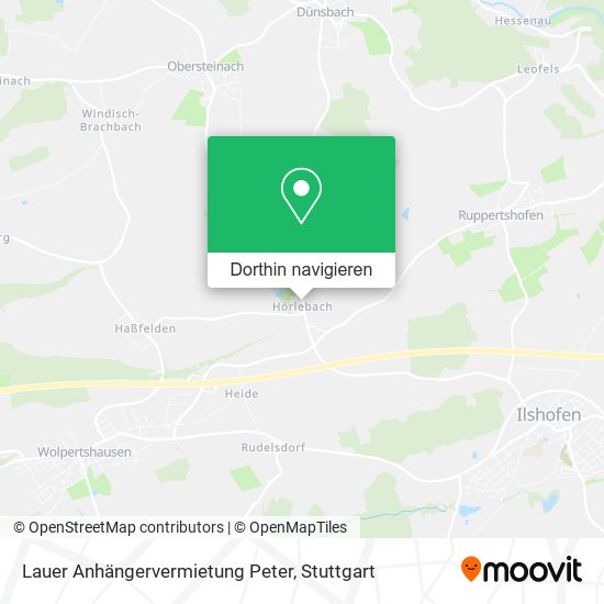 Lauer Anhängervermietung Peter Karte