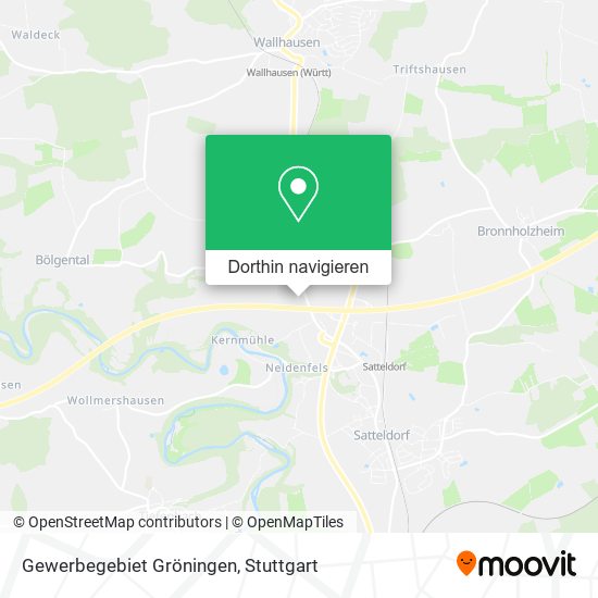 Gewerbegebiet Gröningen Karte