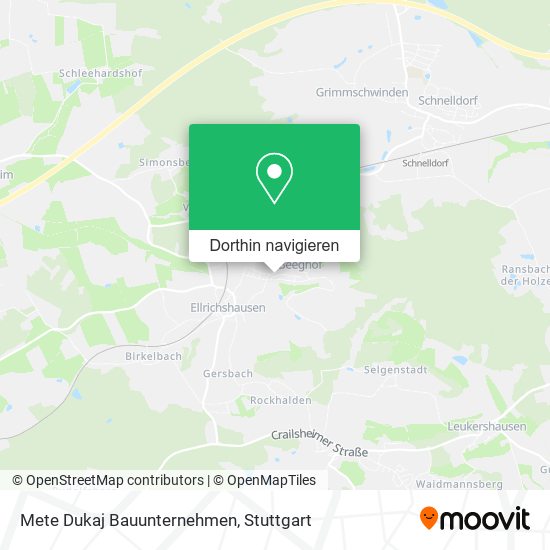 Mete Dukaj Bauunternehmen Karte