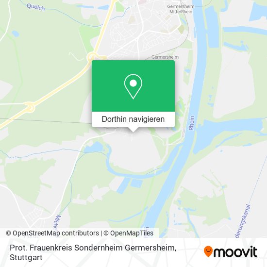 Prot. Frauenkreis Sondernheim Germersheim Karte