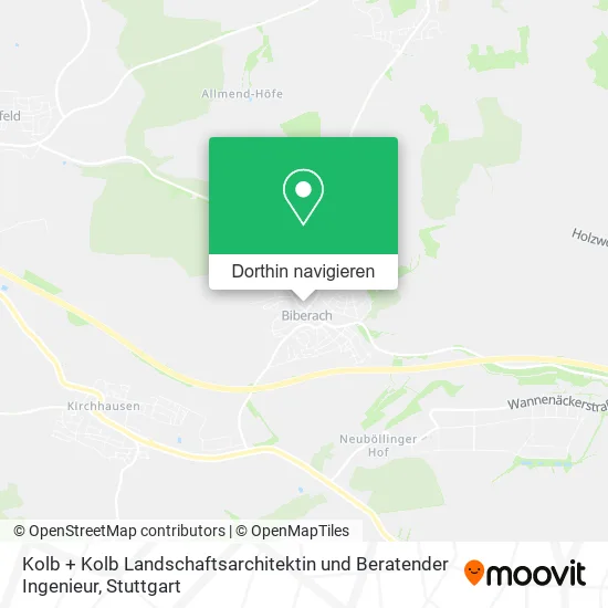 Kolb + Kolb Landschaftsarchitektin und Beratender Ingenieur Karte
