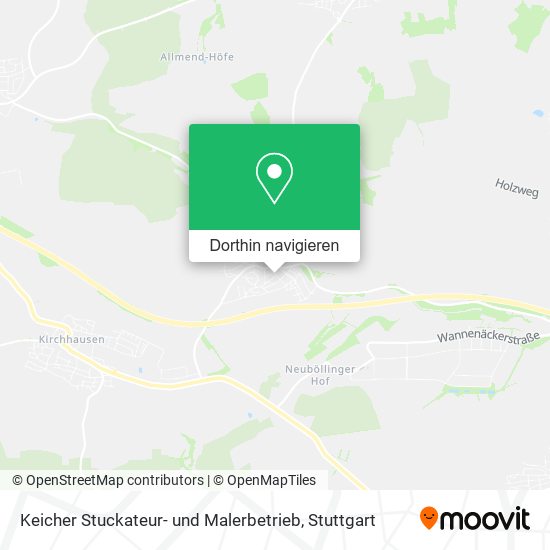 Keicher Stuckateur- und Malerbetrieb Karte