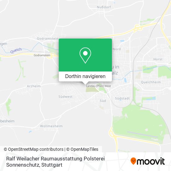 Ralf Weilacher Raumausstattung Polsterei Sonnenschutz Karte