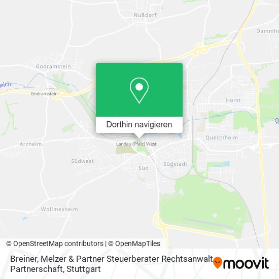 Breiner, Melzer & Partner Steuerberater Rechtsanwalt Partnerschaft Karte