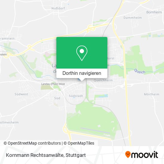 Kornmann Rechtsanwälte Karte