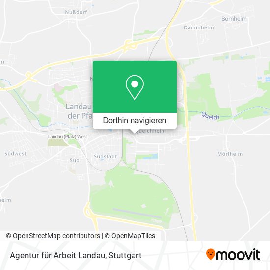 Agentur für Arbeit Landau Karte