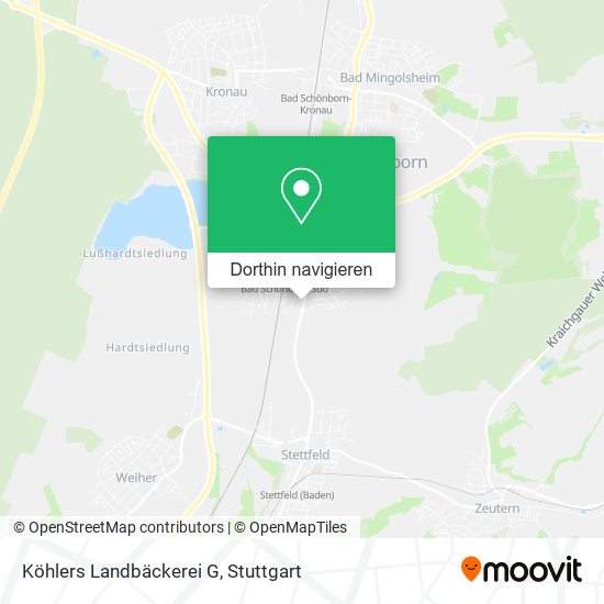 Köhlers Landbäckerei G Karte
