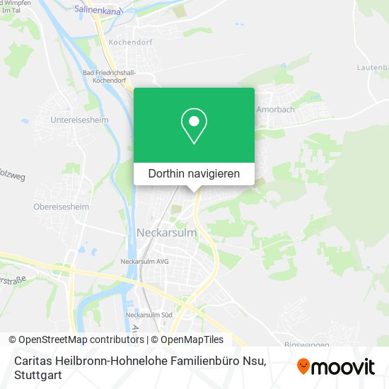 Caritas Heilbronn-Hohnelohe Familienbüro Nsu Karte