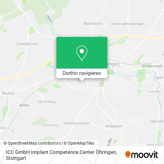 ICC GmbH Implant Competence Center Öhringen Karte