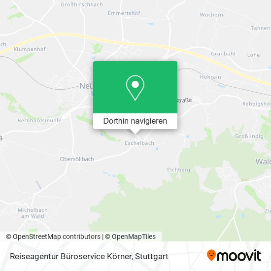 Reiseagentur Büroservice Körner Karte