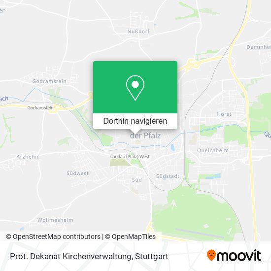 Prot. Dekanat Kirchenverwaltung Karte