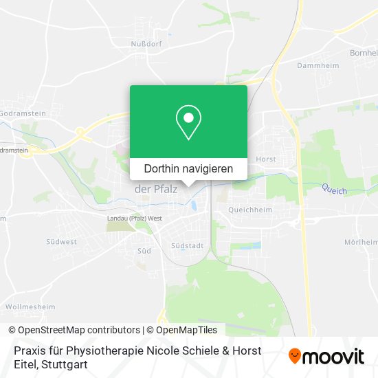 Praxis für Physiotherapie Nicole Schiele & Horst Eitel Karte