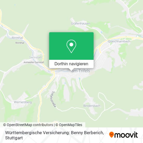Württembergische Versicherung: Benny Berberich Karte