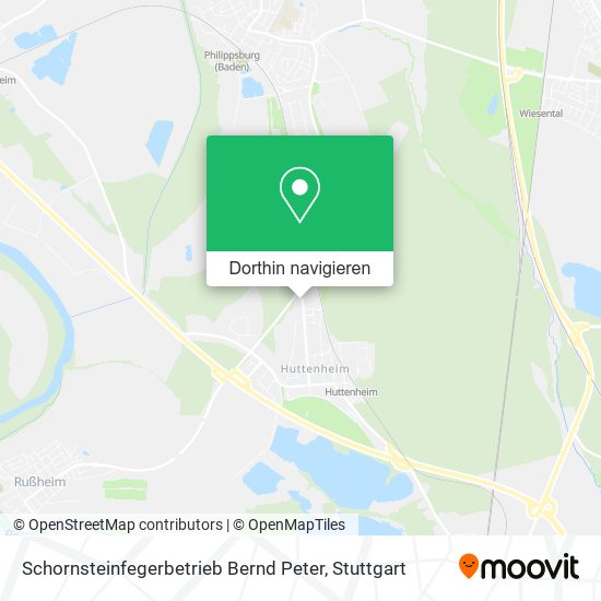 Schornsteinfegerbetrieb Bernd Peter Karte