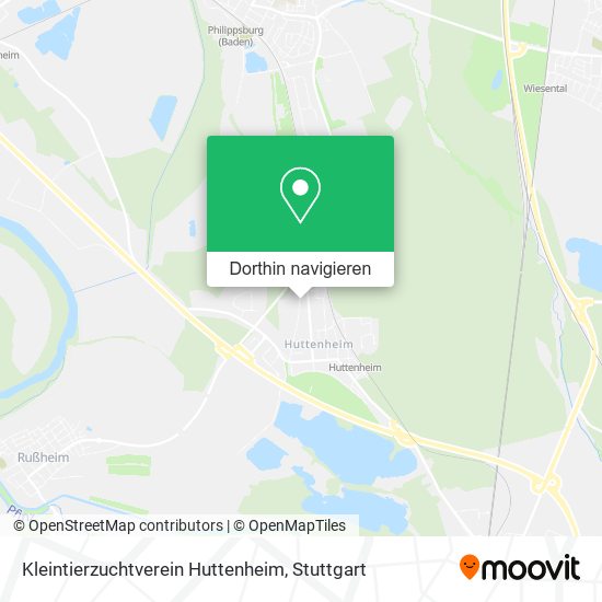 Kleintierzuchtverein Huttenheim Karte
