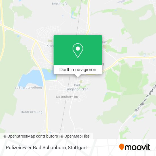 Polizeirevier Bad Schönborn Karte