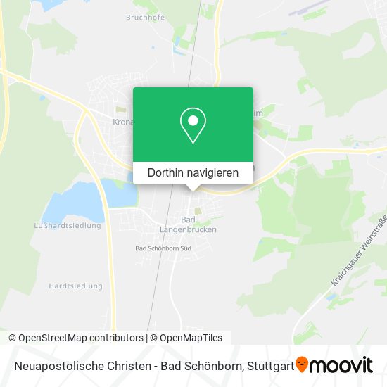 Neuapostolische Christen - Bad Schönborn Karte
