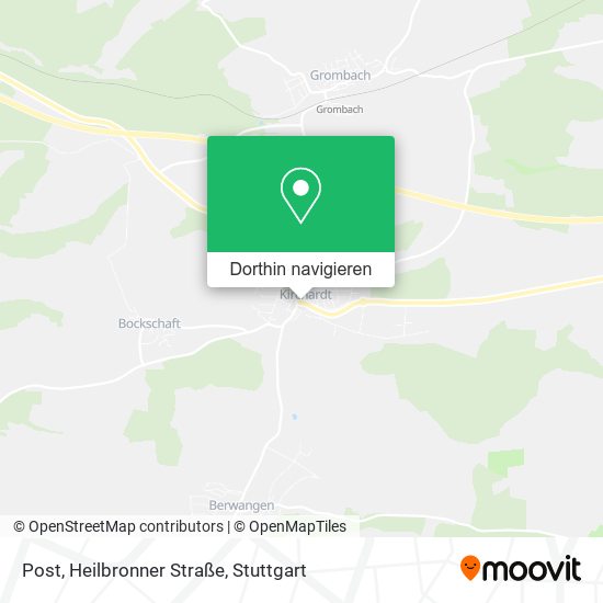Post, Heilbronner Straße Karte