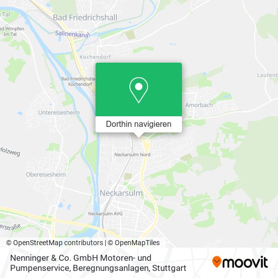 Nenninger & Co. GmbH Motoren- und Pumpenservice, Beregnungsanlagen Karte