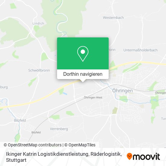 Ikinger Katrin Logistikdienstleistung, Räderlogistik Karte