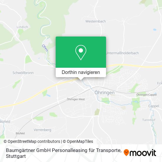 Baumgärtner GmbH Personalleasing für Transporte Karte