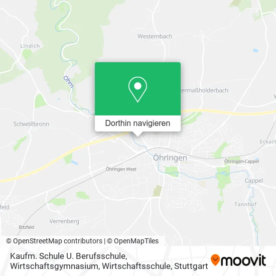 Kaufm. Schule U. Berufsschule, Wirtschaftsgymnasium, Wirtschaftsschule Karte