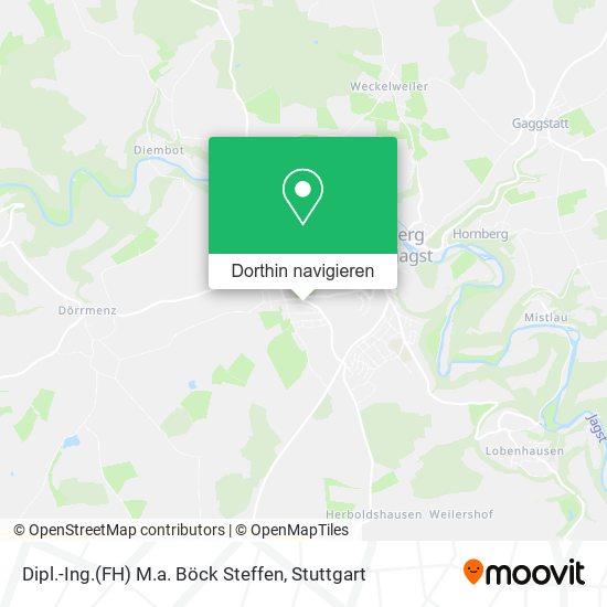 Dipl.-Ing.(FH) M.a. Böck Steffen Karte