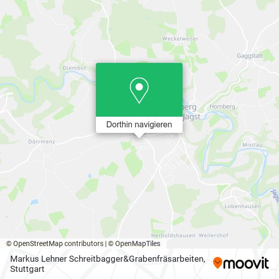 Markus Lehner Schreitbagger&Grabenfräsarbeiten Karte